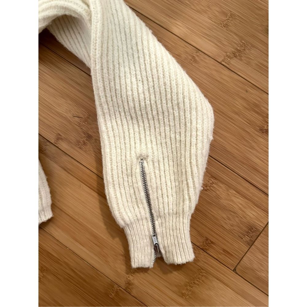 For Love & Lemons Cream Quarter Zip Sweater - Picture 6 of 6